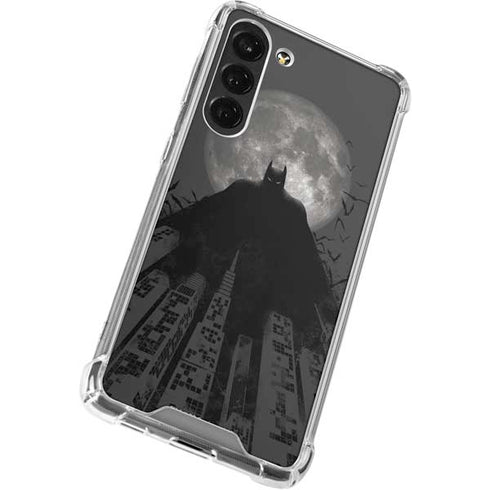 DC Comics Batman On City with Moon Art Galaxy S24 FE Clear Case